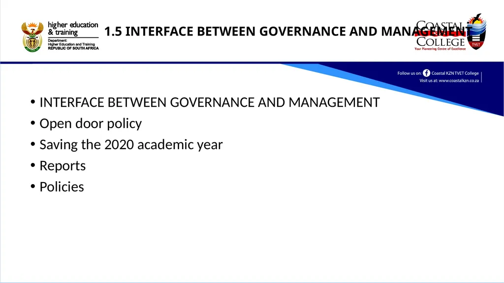 Report to the Portfolio Committee on Higher - slide 16 of 16