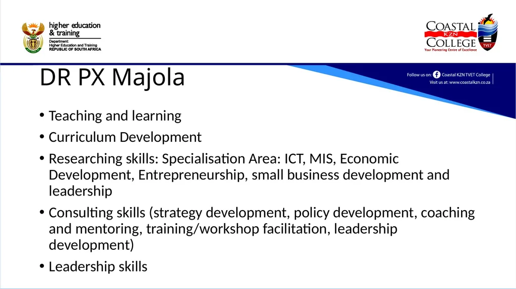 Report to the Portfolio Committee on Higher - slide 10 of 16
