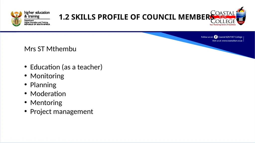 Report to the Portfolio Committee on Higher - slide 3 of 16