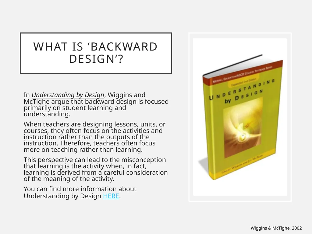 Constructing meaningful learning What is ‘backward - slide 2 of 36