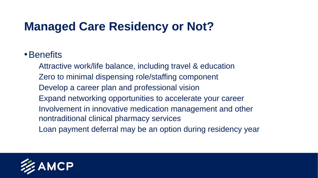 Postgraduate Training Opportunities in Managed - slide 5 of 18