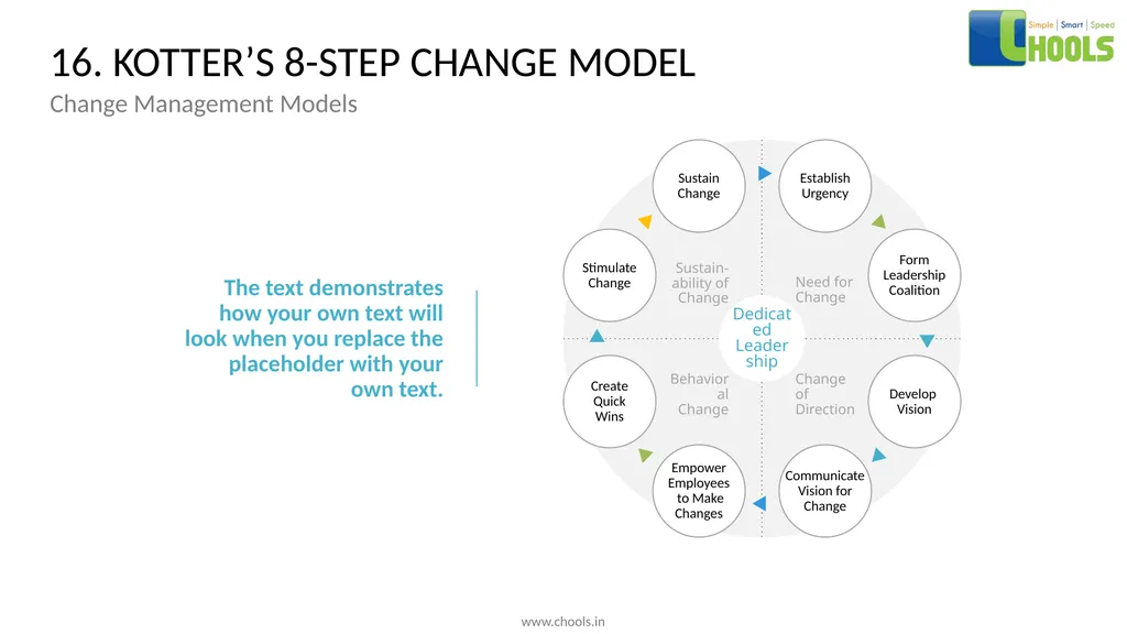 CHANGE MANAGEMENT MODELS BY CHOOLS CONSULTING - slide 26 of 104