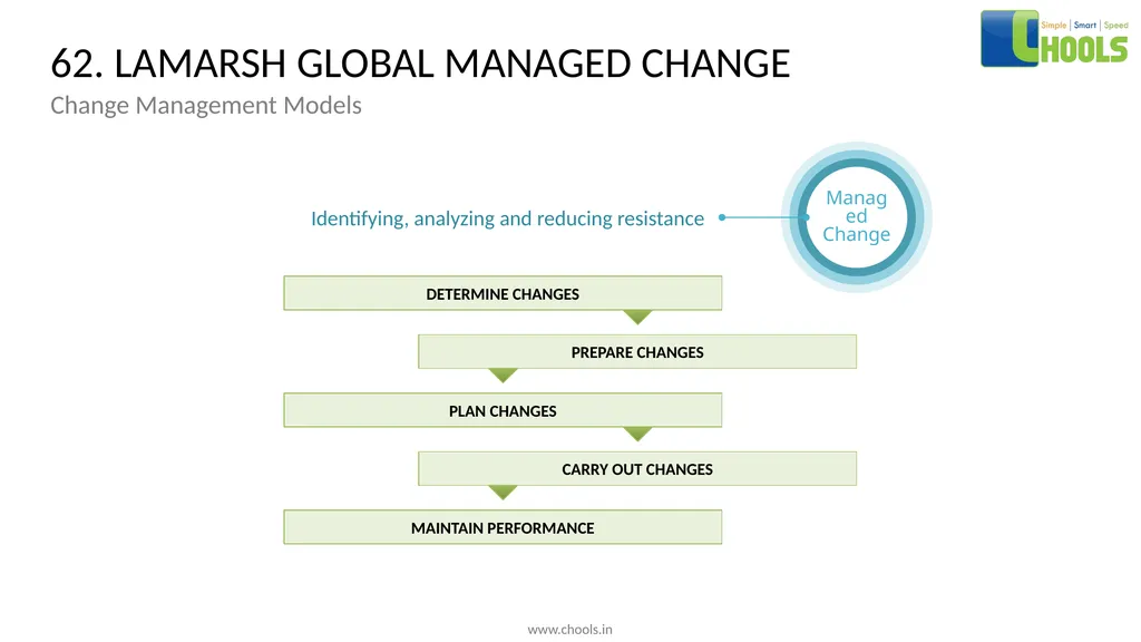CHANGE MANAGEMENT MODELS BY CHOOLS CONSULTING - slide 80 of 104