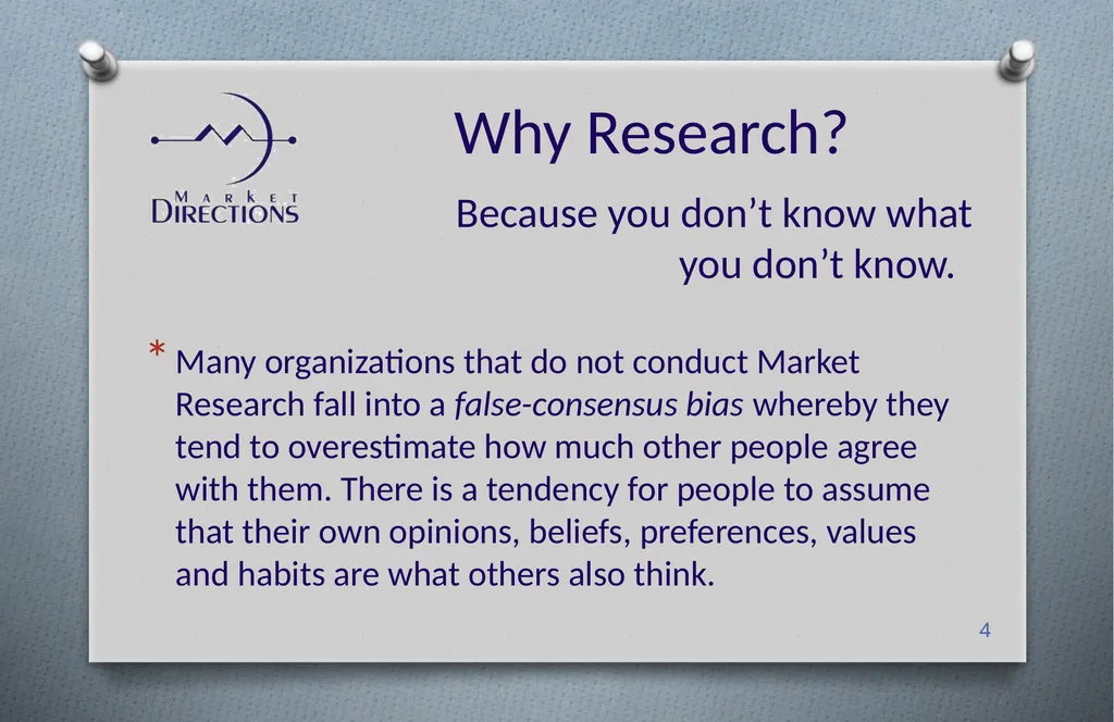 Intelligence from your market to clarify distinct - slide 4 of 10
