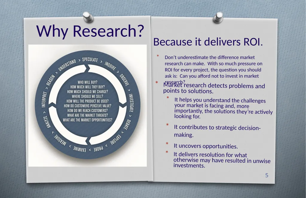 Intelligence from your market to clarify distinct - slide 5 of 10