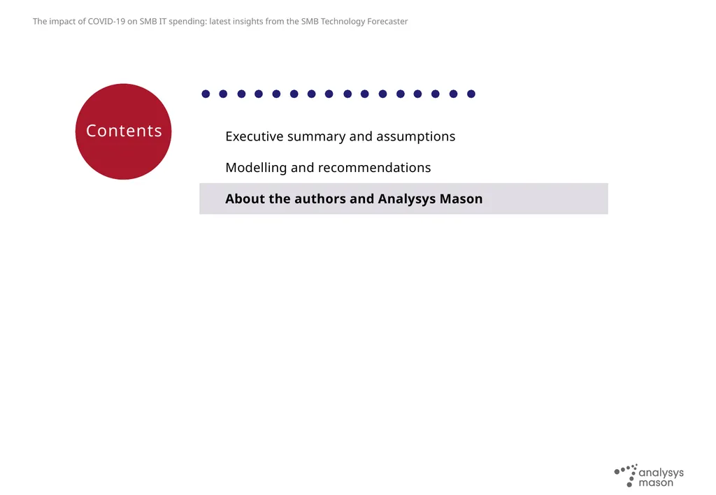 The impact of COVID-19 on SMB IT spending: latest - slide 11 of 15