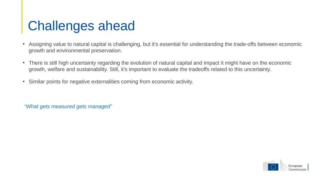 Integrating natural capital into macroeconomic - slide 14 of 15