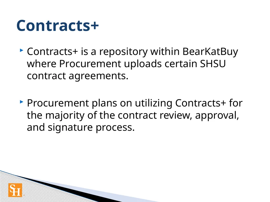 Contract Routing Procedures Overview of contract - slide 30 of 33