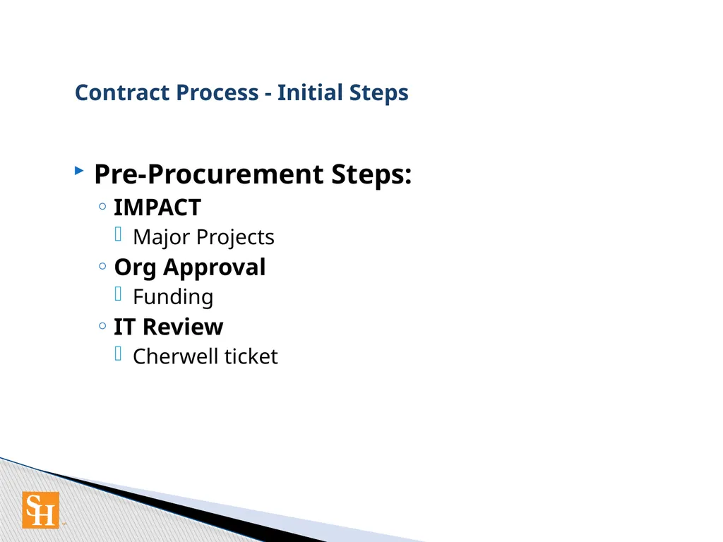 Contract Routing Procedures Overview of contract - slide 6 of 33