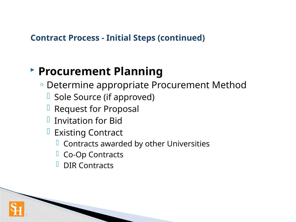 Contract Routing Procedures Overview of contract - slide 7 of 33