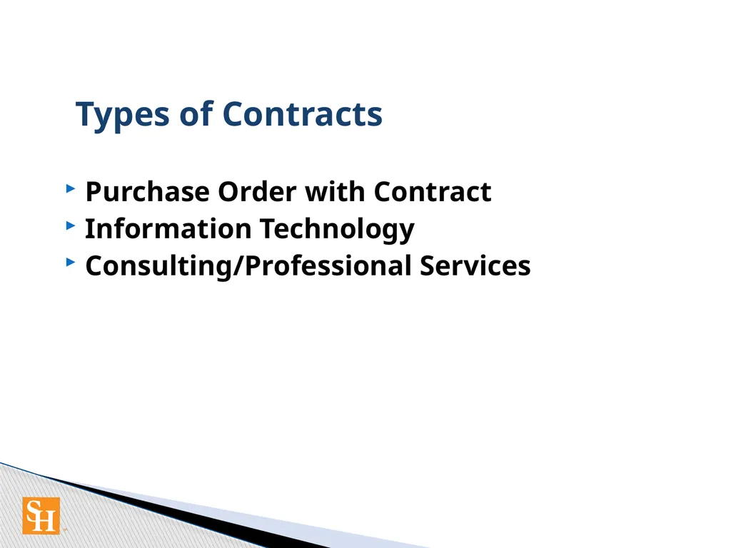 Contract Routing Procedures Overview of contract - slide 14 of 33