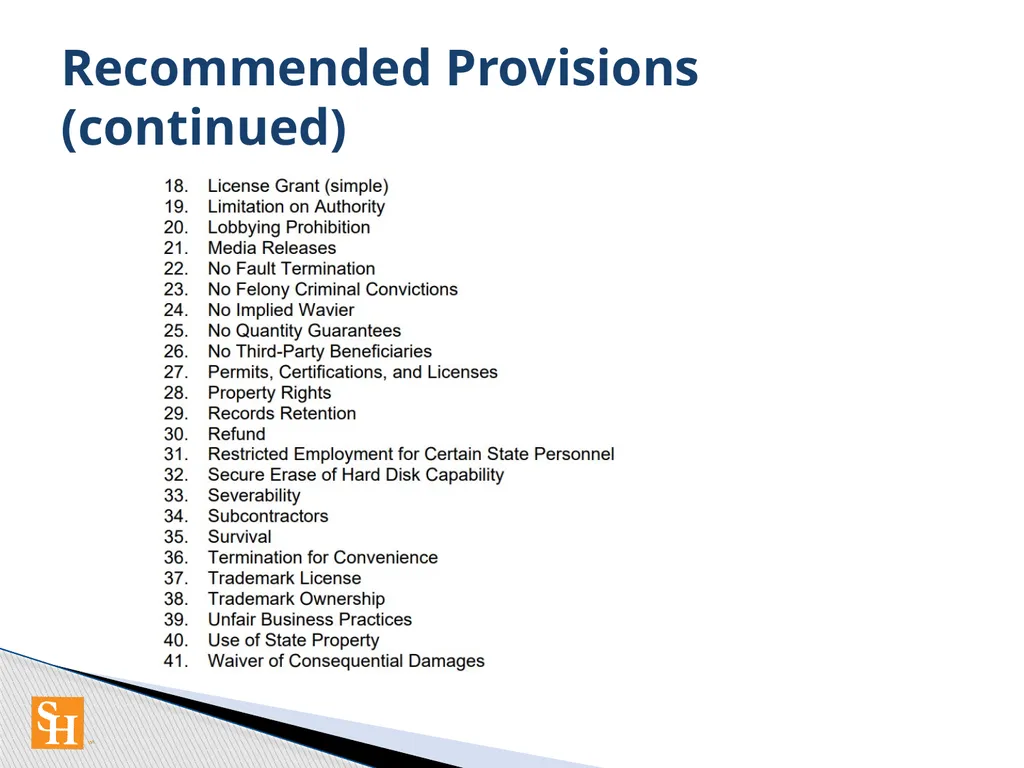 Contract Routing Procedures Overview of contract - slide 20 of 33