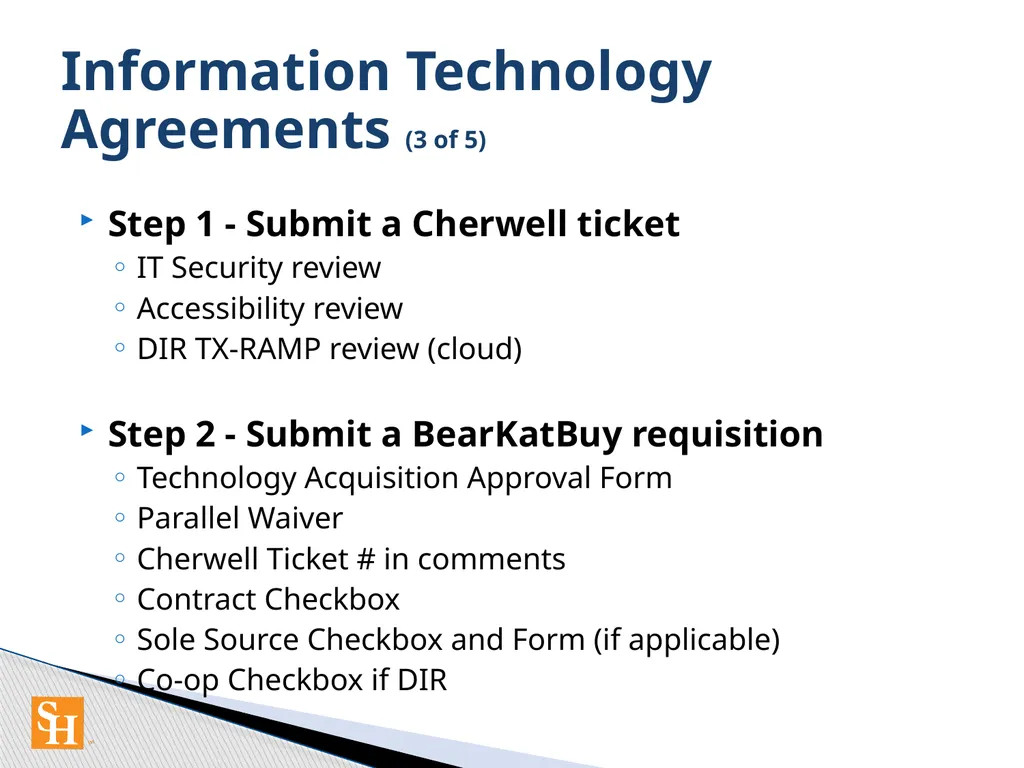 Contract Routing Procedures Overview of contract - slide 23 of 33