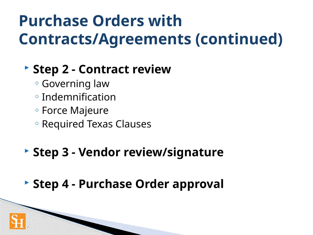Contract Routing Procedures Overview of contract - slide 16 of 33