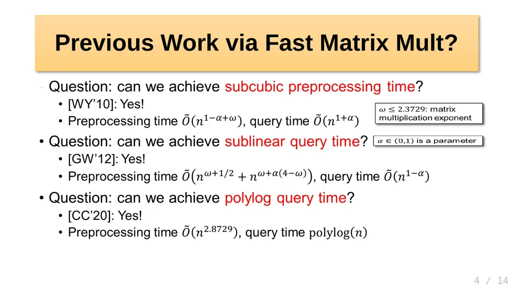 Faster Algorithms for Distance Sensitivity Oracles - slide 4 of 15