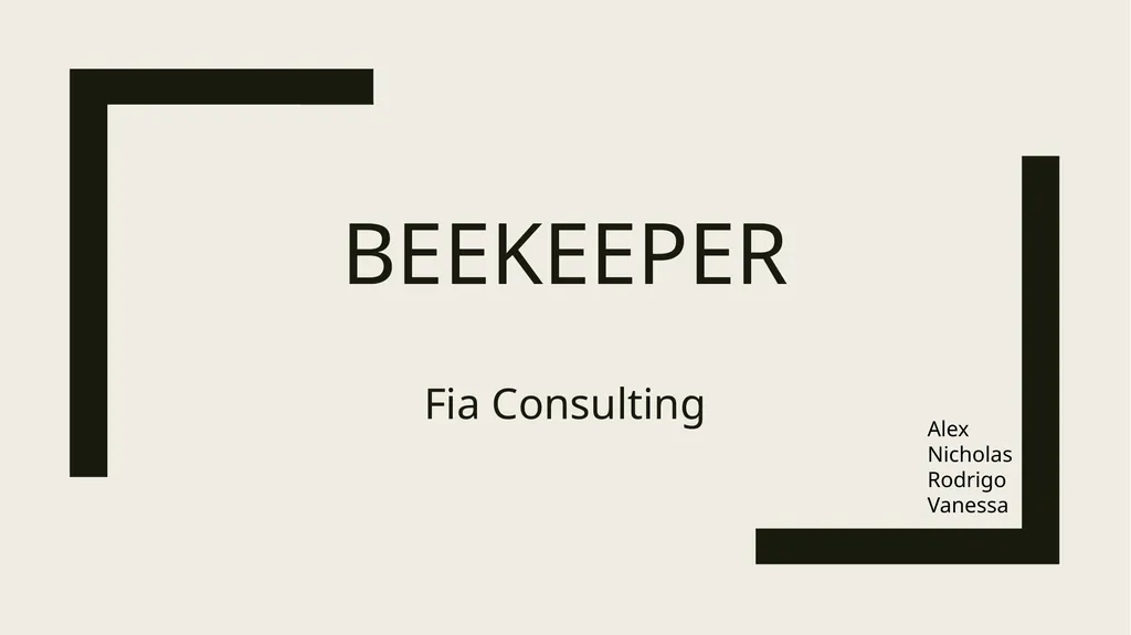 beekeeper Fia Consulting Alex Nicholas Rodrigo