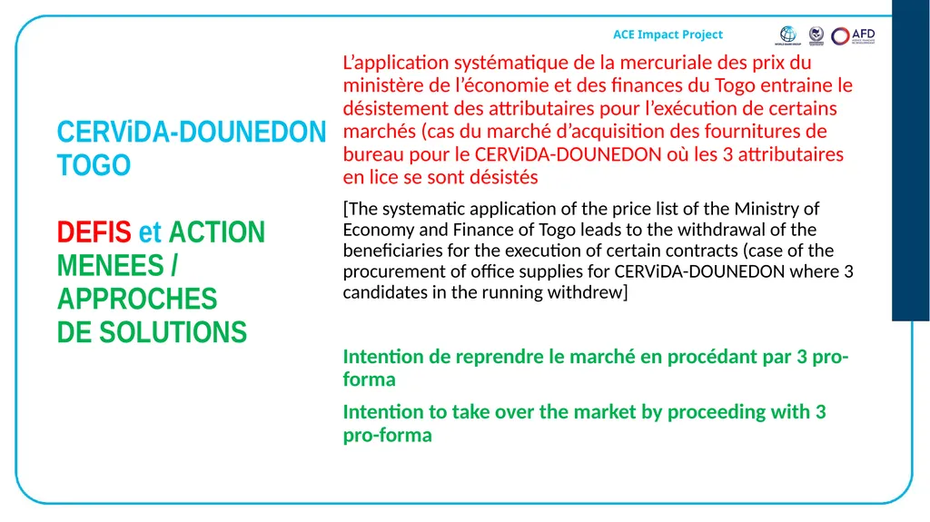 Emmanuel Bamfo ANSONG Procurement Specialist AAU - slide 29 of 32