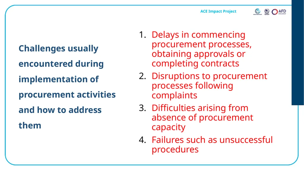 Emmanuel Bamfo ANSONG Procurement Specialist AAU - slide 3 of 32