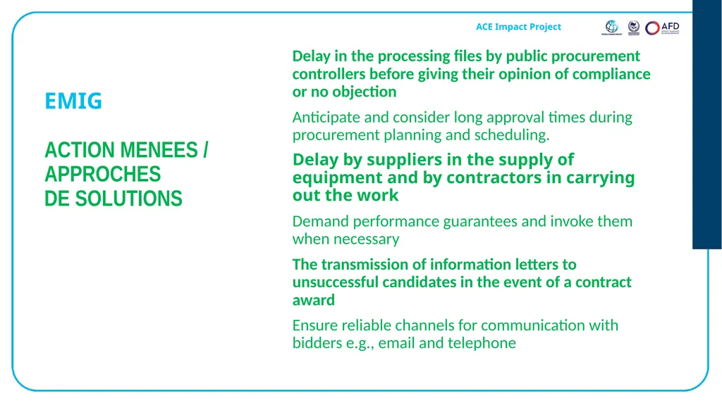 Emmanuel Bamfo ANSONG Procurement Specialist AAU - slide 22 of 32