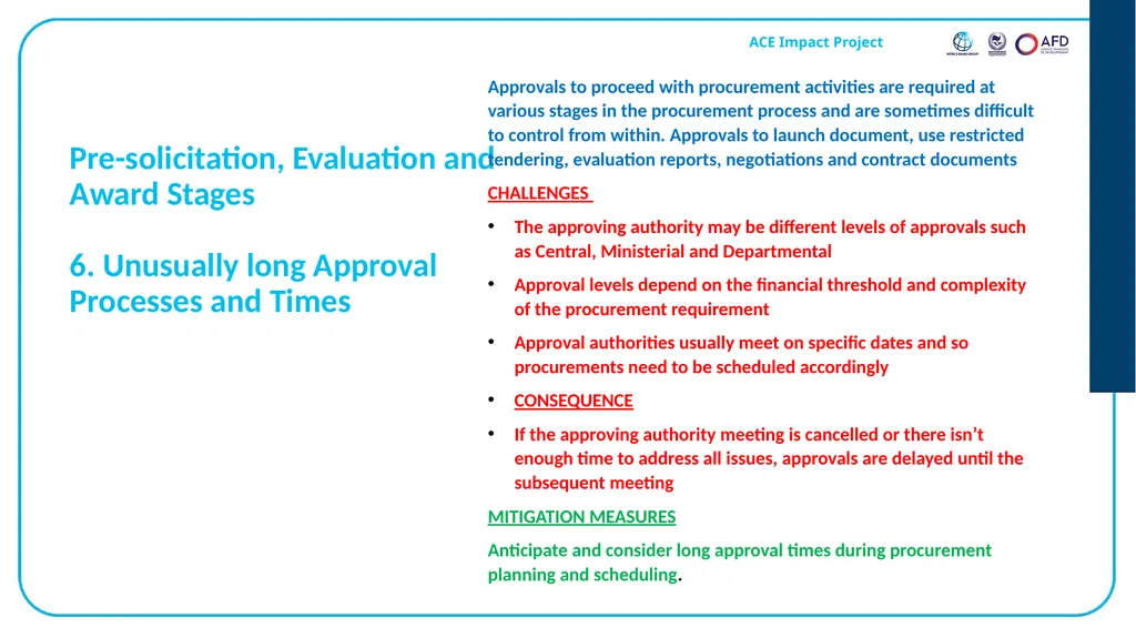 Emmanuel Bamfo ANSONG Procurement Specialist AAU - slide 10 of 32