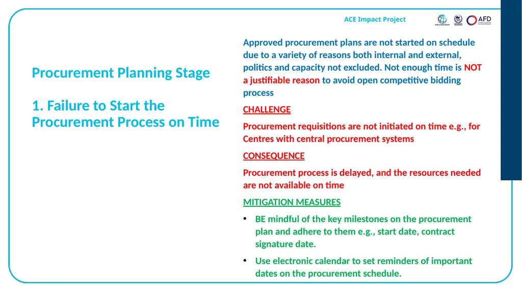 Emmanuel Bamfo ANSONG Procurement Specialist AAU - slide 4 of 32