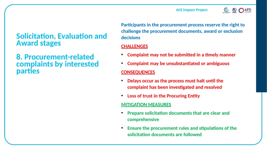 Emmanuel Bamfo ANSONG Procurement Specialist AAU - slide 12 of 32