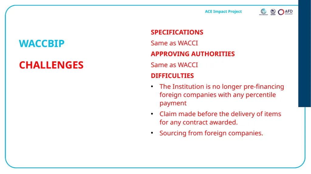 Emmanuel Bamfo ANSONG Procurement Specialist AAU - slide 17 of 32