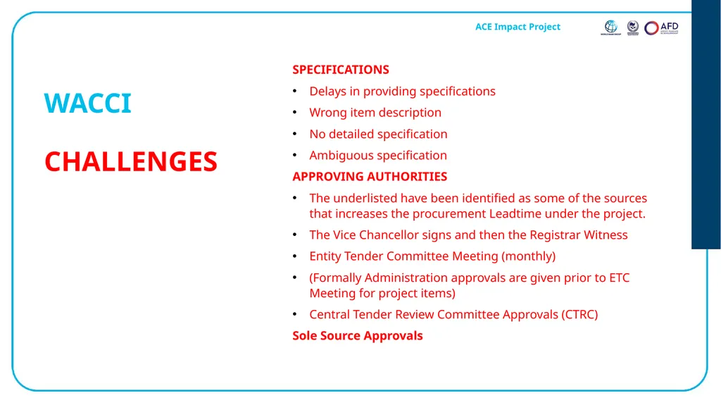 Emmanuel Bamfo ANSONG Procurement Specialist AAU - slide 15 of 32