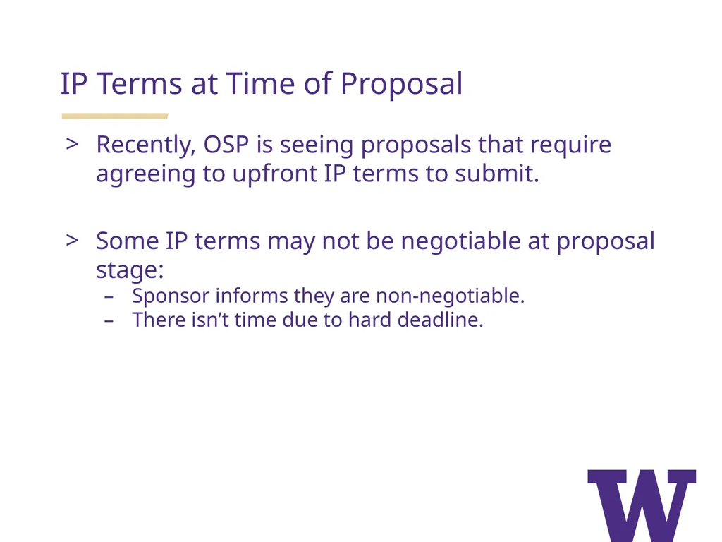 GIM 40: IP Disposition in Sponsored Programs - slide 8 of 11