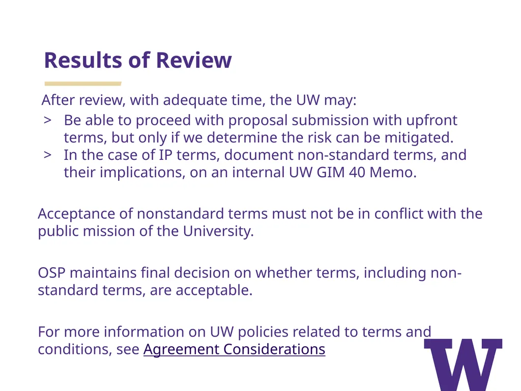 GIM 40: IP Disposition in Sponsored Programs - slide 10 of 11