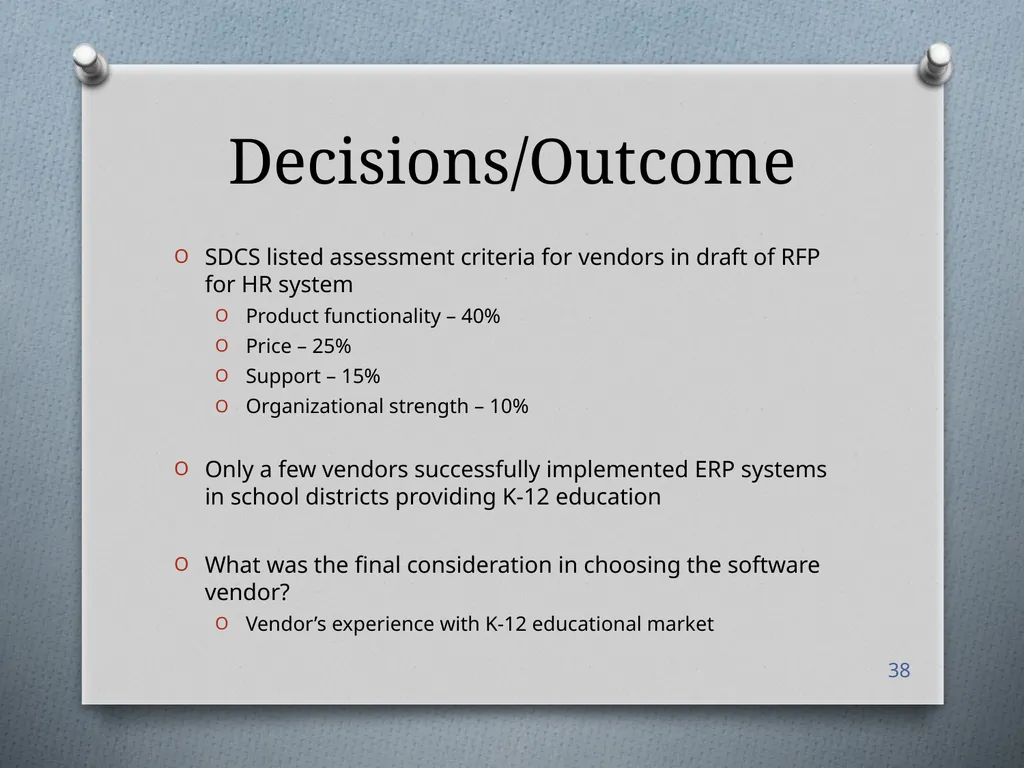 San Diego City Schools Case Study Presented by: - slide 38 of 40