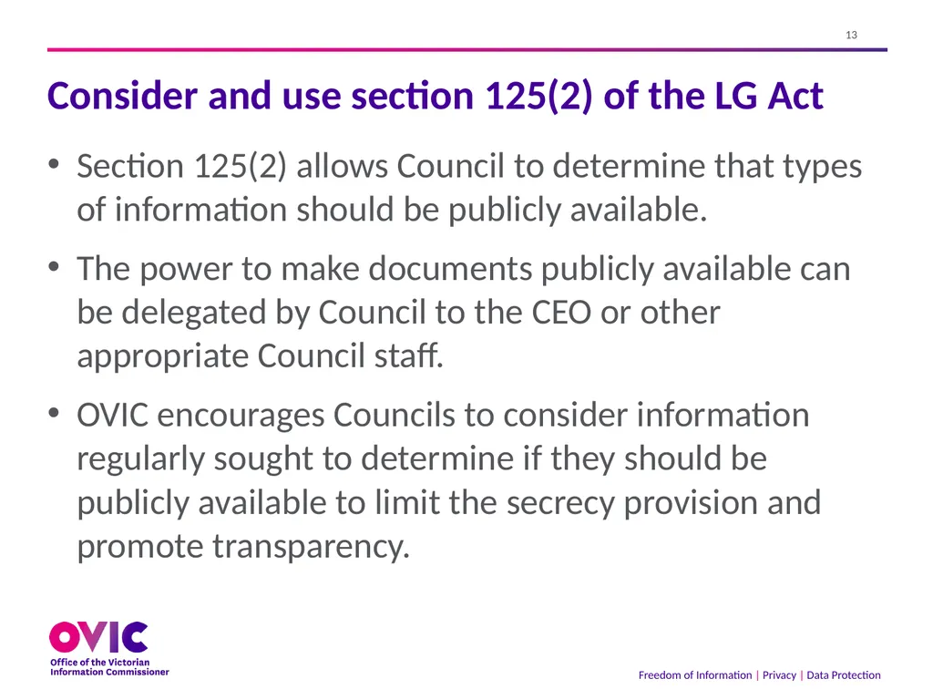2 September 2021 The Freedom of Information Act - slide 13 of 45