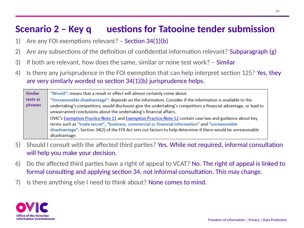 2 September 2021 The Freedom of Information Act - slide 39 of 45