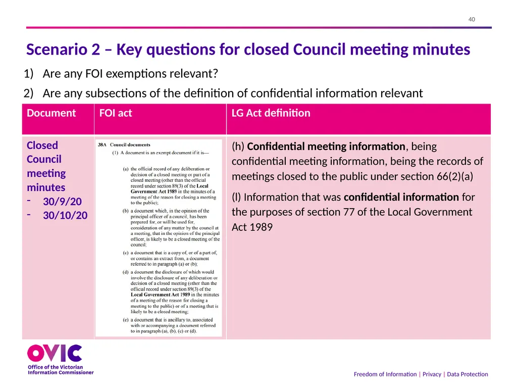 2 September 2021 The Freedom of Information Act - slide 40 of 45