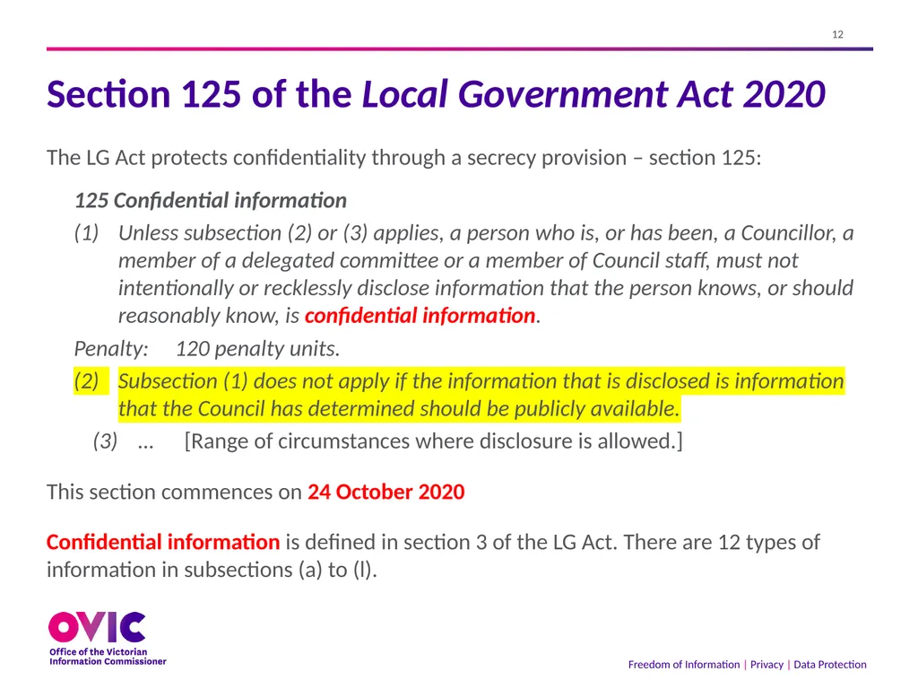 2 September 2021 The Freedom of Information Act - slide 12 of 45