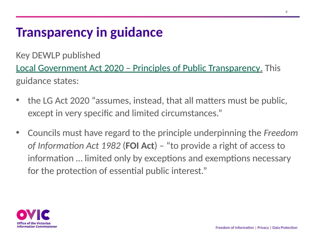 2 September 2021 The Freedom of Information Act - slide 4 of 45