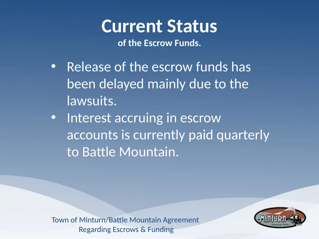 Town of Minturn Battle Mountain Agreement - slide 4 of 19