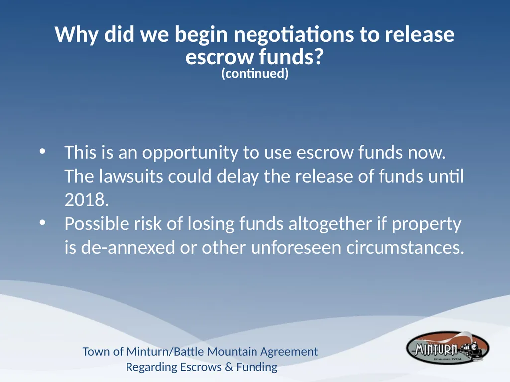 Town of Minturn Battle Mountain Agreement - slide 8 of 19