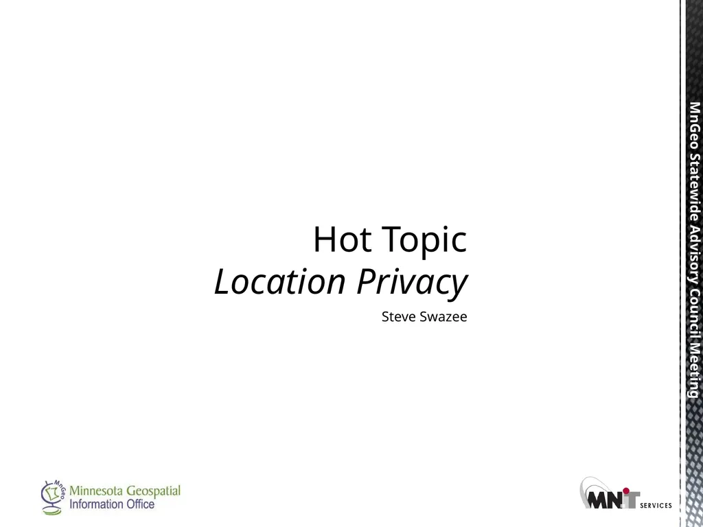 Statewide Geospatial Advisory council November 28, - slide 20 of 30