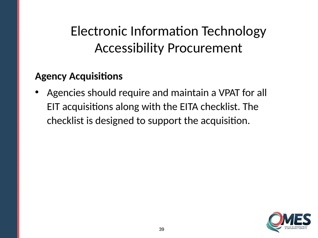 OMES Information Technology Acquisitions Module 13 - slide 39 of 79