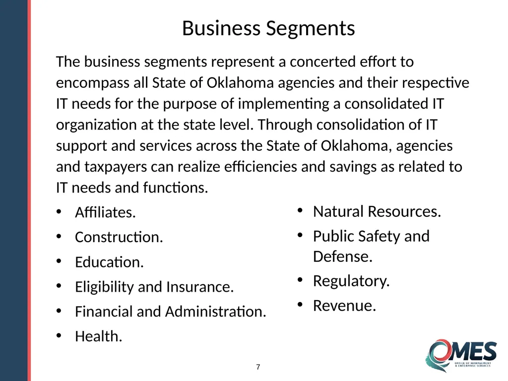 OMES Information Technology Acquisitions Module 13 - slide 7 of 79