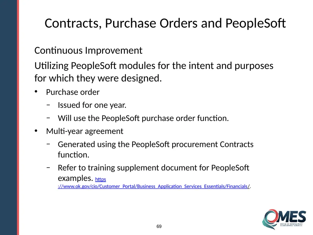 OMES Information Technology Acquisitions Module 13 - slide 69 of 79