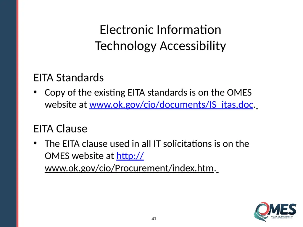 OMES Information Technology Acquisitions Module 13 - slide 41 of 79
