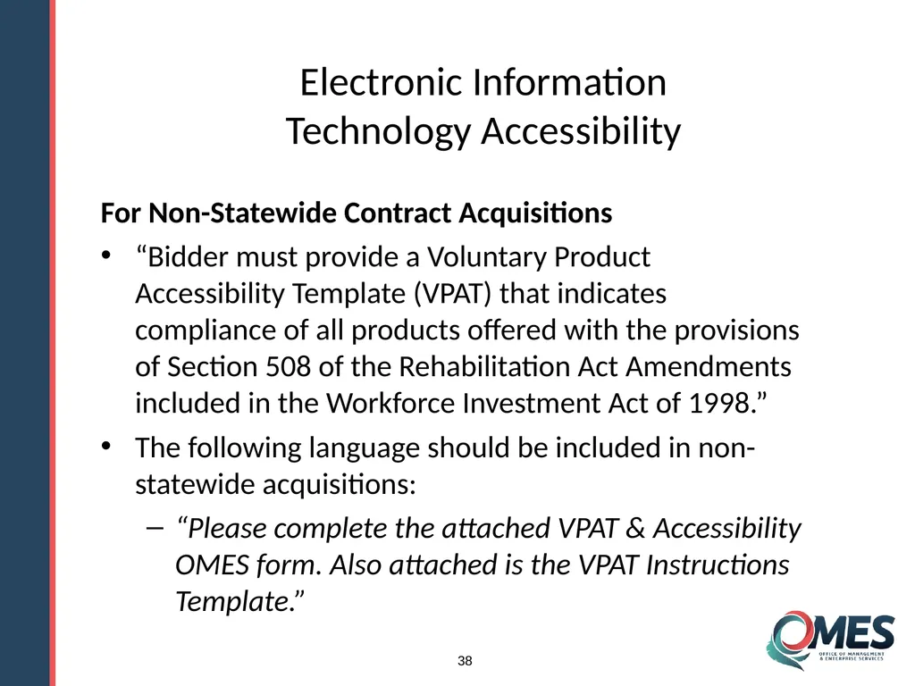 OMES Information Technology Acquisitions Module 13 - slide 38 of 79