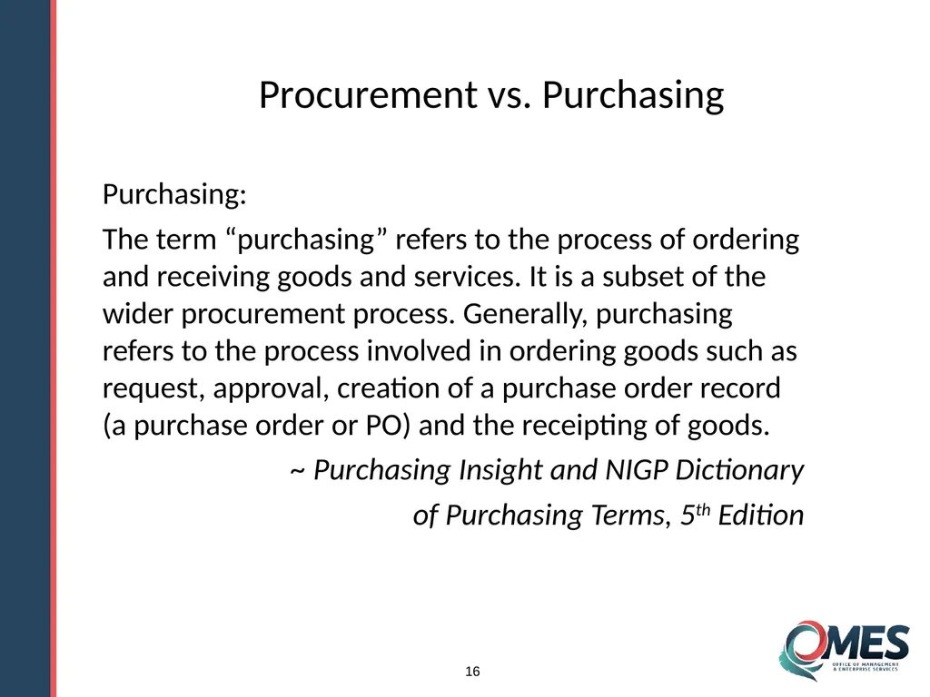 OMES Information Technology Acquisitions Module 13 - slide 16 of 79