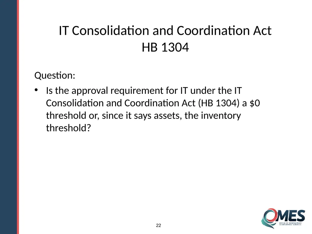 OMES Information Technology Acquisitions Module 13 - slide 22 of 79