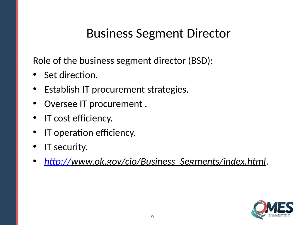 OMES Information Technology Acquisitions Module 13 - slide 9 of 79