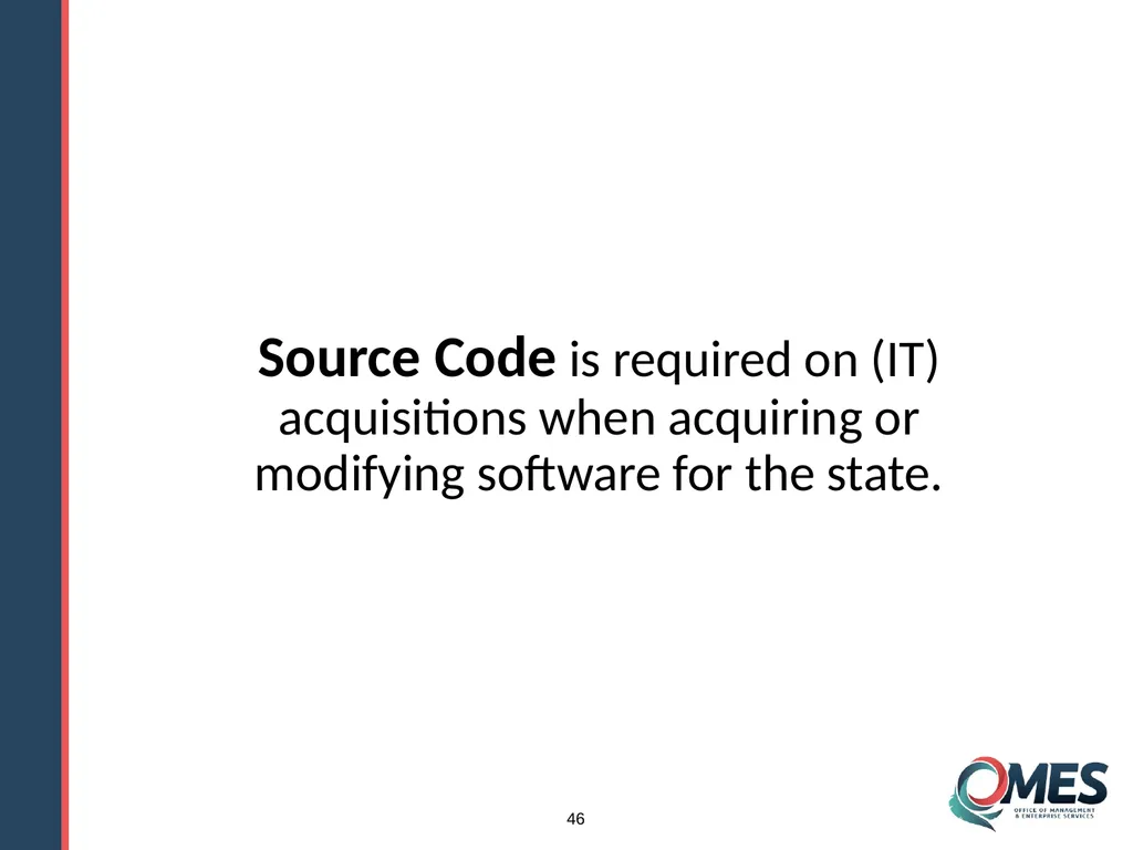 OMES Information Technology Acquisitions Module 13 - slide 46 of 79