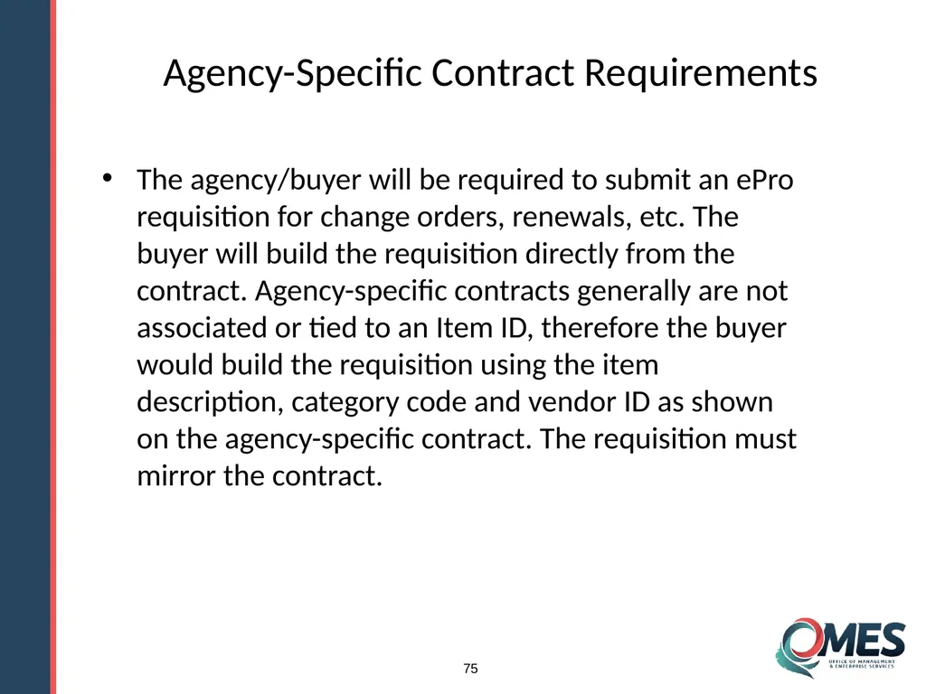 OMES Information Technology Acquisitions Module 13 - slide 75 of 79
