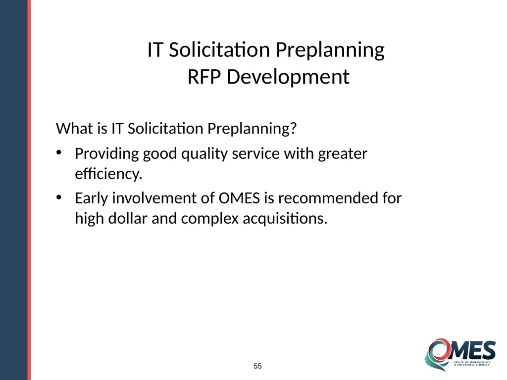 OMES Information Technology Acquisitions Module 13 - slide 55 of 79